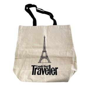 Conde Nast Traveler Eiffel Tower Canvas Tote Bag